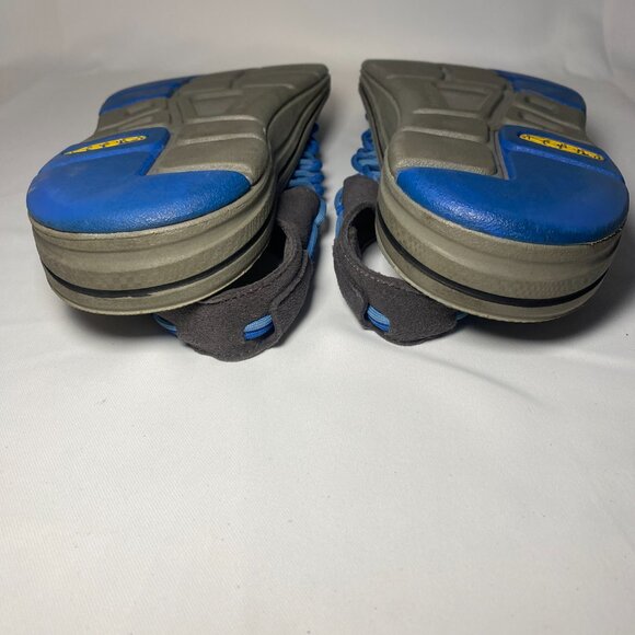 Keen Uneek Mens 10.5M Sandal Blue Aqua Paracord Bungee Outdoor Hiking Active EUC - Picture 8 of 10